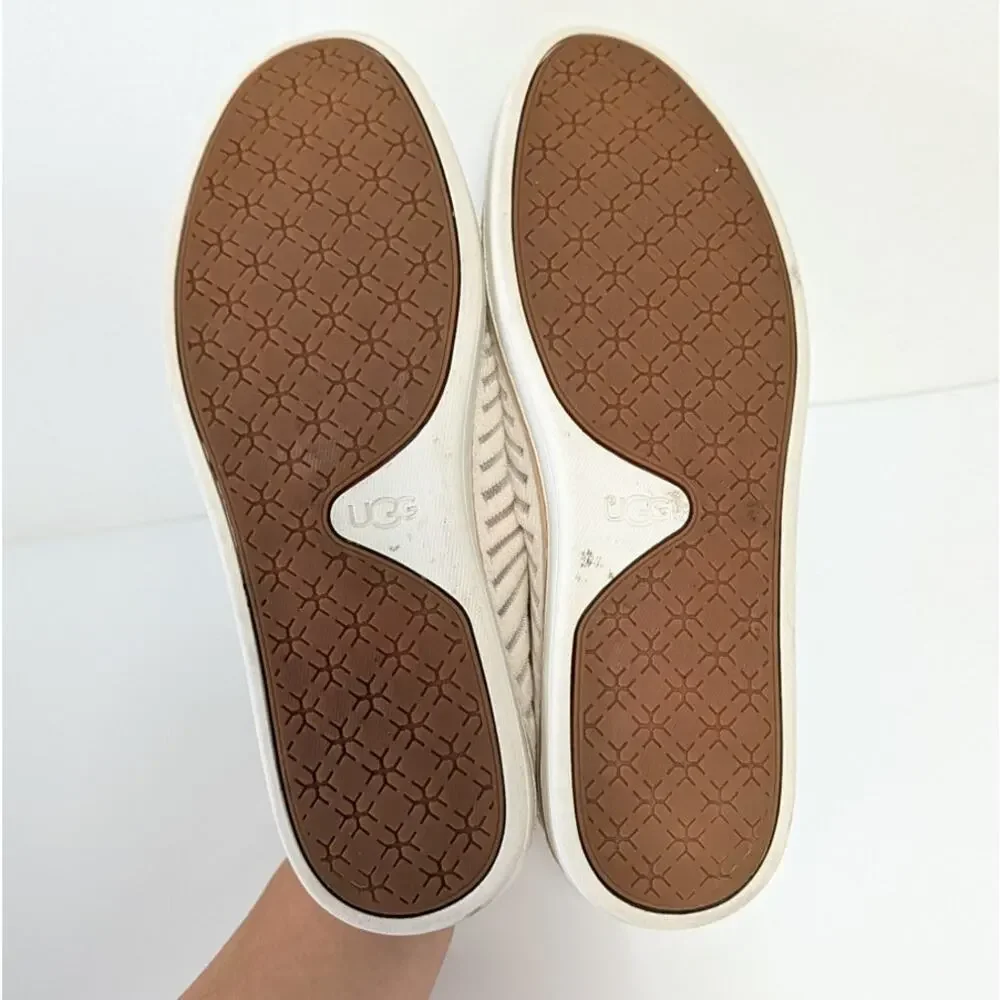 UGG Sammy Breeze Slippers 1109533 Womens 9 White Alameda Low Top